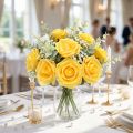 Rose en mousse Ø6cm jaune 27p | Floristik24.be