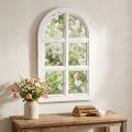 Décoration en bois shabby chic cadre de fenêtre décoratif bois blanc 29,5×48cm | Floristik24.be