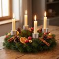 Bougeoir pour couronne de l'Avent Pour chandelle 11cm 12 pcs | Floristik24.be
