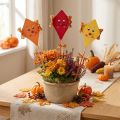 Dragons décoratifs sur bâtonnets, décorations en bois pour l'automne, 7,5 x 10 cm, lot de 12. | Floristik24.be