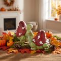 Décoration tortue amanite mouche décoration vert rouge 10cm 2pcs | Floristik24.be