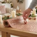 Chemin de table Noël chemin de table en or rose 48×450cm | Floristik24.be