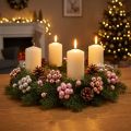 Mini boules de Noël en verre miroir baies rose crème Ø20mm 140 pcs | Floristik24.be