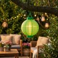 Lampion LED avec solaire 20cm vert | Floristik24.be
