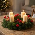 Mini boules de Noël artificielles rouges en forme de baies, 2 cm, lot de 48. | Floristik24.be