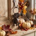 Porte-clés décoratif en métal avec serrure Marron H22cm | Floristik24.be
