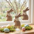 Décoration suspendue lapin de Pâques, accessoire décoratif idéal pour la fenêtre, 14 cm, lot de 8 | Floristik24.be
