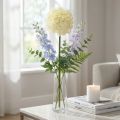 Oignon Ornemental Allium Artificiel Blanc Crème Ø18cm L90cm | Floristik24.be