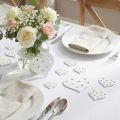 Mélange de cœurs blancs 3,3cm - 7cm 54P | Floristik24.be