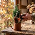 Arrosoir décoratif rouille mini cache-pot métal Ø10cm H9cm | Floristik24.be