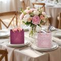 Sac cadeau avec poignées en rose bordeaux 10,5 cm 8 pcs | Floristik24.be
