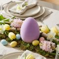 Décoration d'œuf de Pâques – 2e choix – plastique violet floqué 20 cm | Floristik24.be