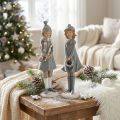 Figurines déco hiver figurines enfants filles H19cm 2pcs | Floristik24.be