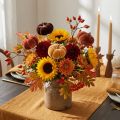 Bouchon de décoration déco citrouille orange, marron souple Ø6,5m 9 pcs | Floristik24.be