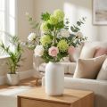 Boule de neige artificielle, branche déco, plante artificielle verte Ø6.5cm L78cm | Floristik24.be
