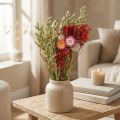 Bouquet de fleurs séchées Bouquet de fleurs des prés Rouge H50cm 150g | Floristik24.be