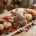 Chouette forêt, décoration automne, chouette déco, Halloween H16cm | Floristik24.be