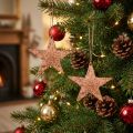 Étoiles en cuivre à suspendre, décoration de Noël, lot de 2 | Floristik24.be