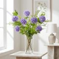 Boule de neige fleurs artificielles fleur violette 5 ombelles L78cm 2pcs | Floristik24.be