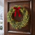 Couronne de sapin artificiel avec pommes de pin, décoration de Noël, couronne de porte, Ø 36 cm, verte | Floristik24.be