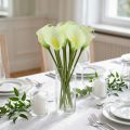 Mini calla artificielle blanc L 28cm 12 pcs | Floristik24.be