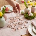 Déco de Printemps en bois Décoration à parsemer Déco Pâques paillettes Rose 2–4cm 64p | Floristik24.be
