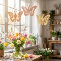Papillons décoratifs à suspendre Orange/Rose/Jaune 12 cm 12 pièces | Floristik24.be
