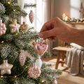 Boules de Noël en verre en couleurs pastel - Lot de 12 | Floristik24.be