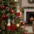 Lot de 8 rennes en bois à suspendre – Décoration de Noël et sapin | Floristik24.be