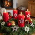 Étoiles décoratives pour travaux manuels caoutchouc mousse jaune, marron 4cm 36 pcs | Floristik24.be