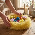 Herbe de sisal pour l'artisanat, matériel artisanal, matériau naturel jaune 300g | Floristik24.be
