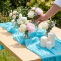 Ruban de table Crash Turquoise 100mm 15m | Floristik24.be