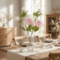 Décoration Pivoines Rose 3 Fleurs Longue Tige L80cm 2pcs | Floristik24.be