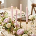 Bougies coniques, couleur unie, rose clair, rose, 22 × 240 mm, lot de 12 | Floristik24.be