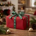 Ruban de Noël avec sapins ruban cadeau vert 15mm 20m | Floristik24.be