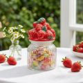 Pot à bonbons avec couvercle pot à biscuits fraise Ø11cm H18cm | Floristik24.be