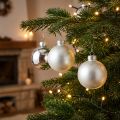 Verre boule de Noël Ø6cm argent mix 24 pcs | Floristik24.be