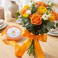 Ruban cadeau et décoration 15 mm x 50 m orange | Floristik24.be