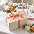 Ruban cadeau et décoration 8 mm x 50 m abricot | Floristik24.be