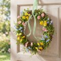 Couronne de vigne naturelle Ø40cm - couronne décorative de porte pour le printemps et l'été | Floristik24.be