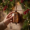 Cloche décorative en métal cuivré avec corde, Ø13,5cm, 49cm | Floristik24.be