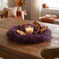 Fibre de sisal violette pour loisirs créatifs et décoration, 300 g | Floristik24.be