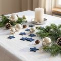 Saupoudres de Noël, étoiles, bleu Ø4/5cm 40p | Floristik24.be