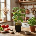 Menthe en pot, herbes artificielles, plante verte, H24cm | Floristik24.be