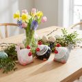 Poulets décoratifs figurines de décoration de Pâques poule 8,5 cm 3 pcs | Floristik24.be
