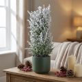 Genévrier artificiel en pot plante artificielle enneigée H47cm | Floristik24.be