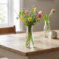 Vase bouteille en verre décoratif en verre Ø7,5cm H19cm | Floristik24.be