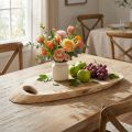 Plateau en bois d'acacia à bord naturel, L 36–45 cm, l 15–21 cm | Floristik24.be