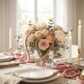 Cordon en feutre duveteux Mirabell, rose antique, 25 m | Floristik24.be