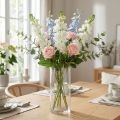 Levkoje Fleur artificielle blanche Fleur de tige artificielle 78cm | Floristik24.be